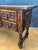 Spanish Renaissance Revival Oak Six-Drawer Console with Carved Panels, 1930s For Sale - Image 4 of 9
