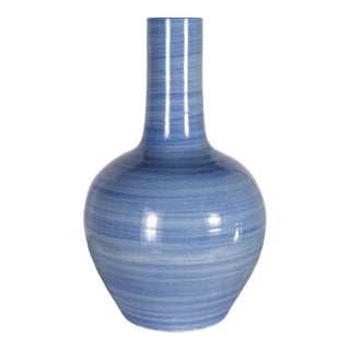 Monumentyal Contemporary Blue Vase For Sale