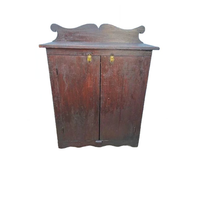 Antique Country Mahogany Stained Cabinet, 19th Century For Sale - Image 12 of 12