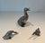 Set of three finely chiseled silver-plated bronze ducks. French work. Circa 1970 (Each duck can be sold separately)