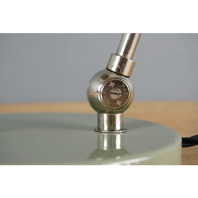 Swiss Bauhaus Modernist Table or Wall Lamp by Christian Dell for Le Phare Lausanne, 1930s For Sale - Image 9 of 18