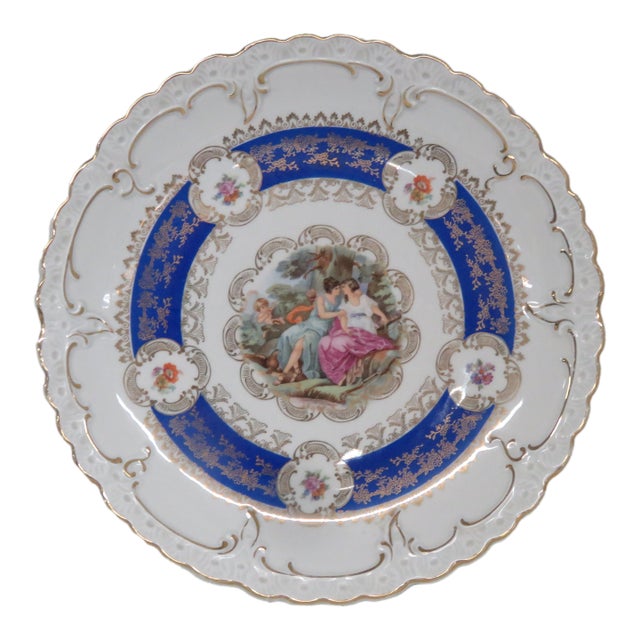 Oscar Schlegelmilch Cameo Germany Hand Painted Porcelain Decorative Plate 4665b For Sale
