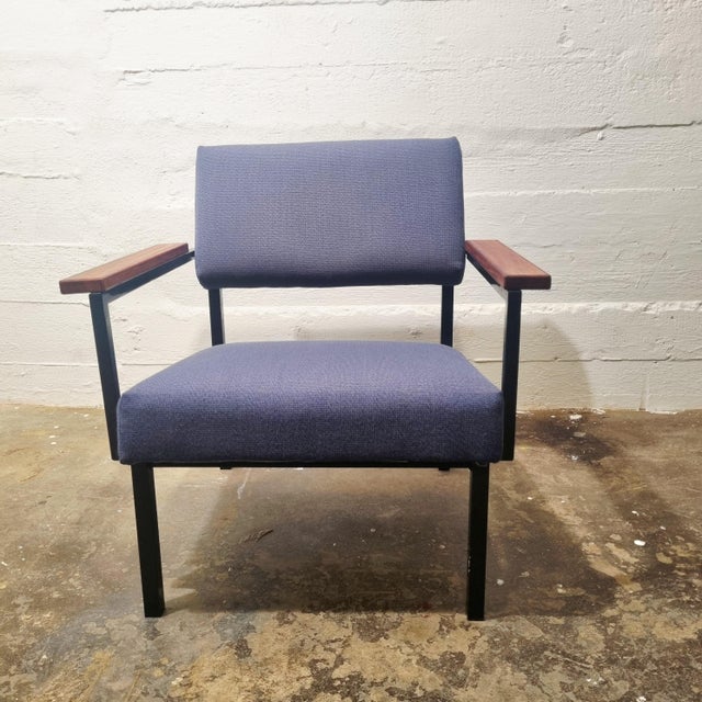 Black Model 36 Lounge Chair attributed to Gijs van der Sluis, 1960s For Sale - Image 8 of 9