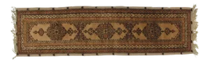 1970s Vintage Turkish Oushak Runner Rug - 3′4″ × 11′8″