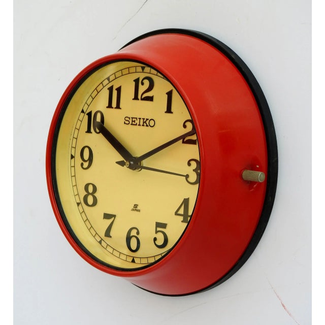 Seikosha Co. Ltd Seiko - Industrial Wall Decor Clock For Sale - Image 4 of 6