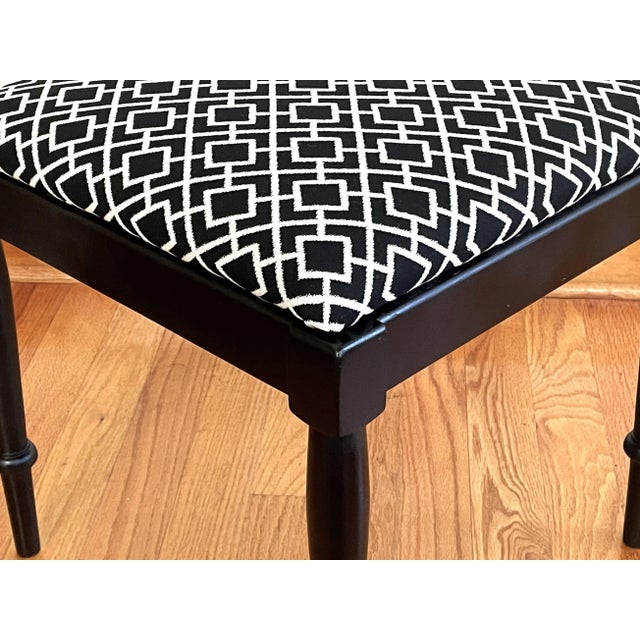 Black & White Piano Bench For Sale - Image 9 of 10