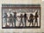 Vintage Framed Egyptian Papyrus Painting For Sale - Image 9 of 12