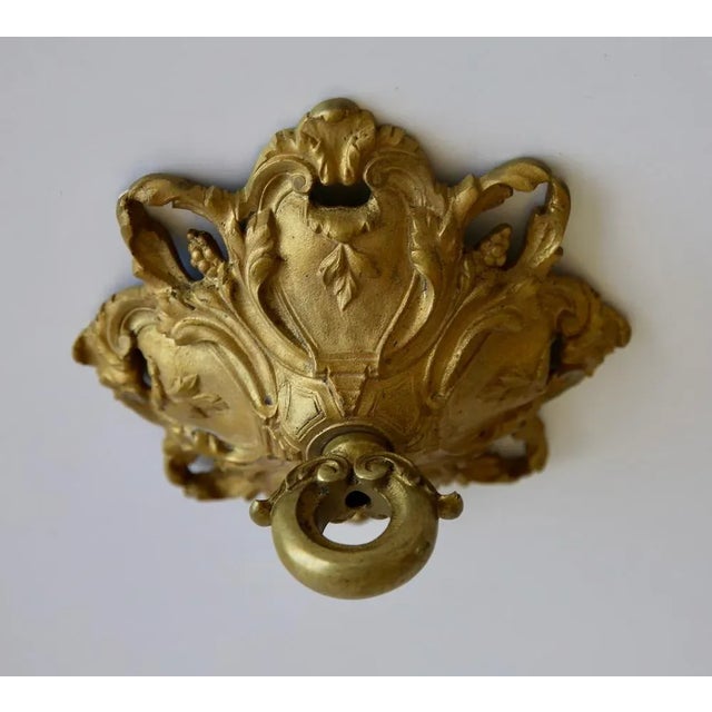 Louis XVI Gilded Bronze Ceiling Rose For Sale - Image 4 of 4