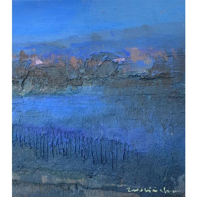 Katarzyna Zwolinska, Nocturne, Mixed Media Painting, 2019 For Sale - Image 4 of 5