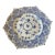 1960s Royal Copenhagen Blue Fluted Full Double Lace Design Plate For Sale