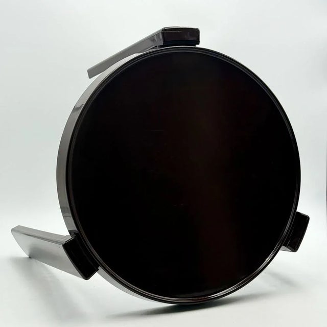 Italian Space Age Side Table in Brown Plastic, 1970s For Sale - Image 3 of 11