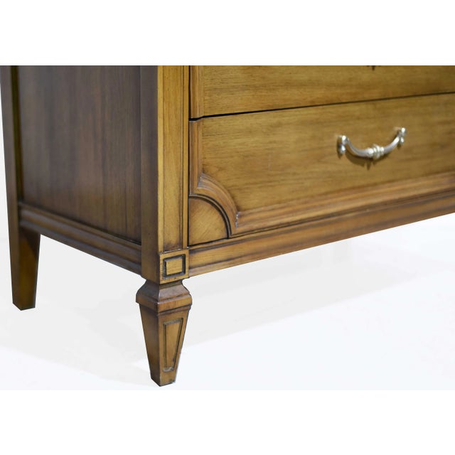 Mid Century Transitional 5 Drawer Highboy Dresser For Sale - Image 14 of 15