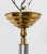 Metal Vintage Large Steel and Brass Six Arm Chandelier For Sale - Image 7 of 9
