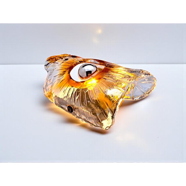 1970s Murano Glass Wall Lamps from Mazzega, 1970s, Set of 2 For Sale - Image 5 of 8