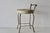 Vintage 1970s George Koch Gold Finish Faux Bamboo Vinyl Padded Swivel Vanity Stool Hollywood Regency For Sale In Miami - Image 6 of 16