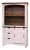Greenview Sliding Door Bookcase - Distressed White For Sale