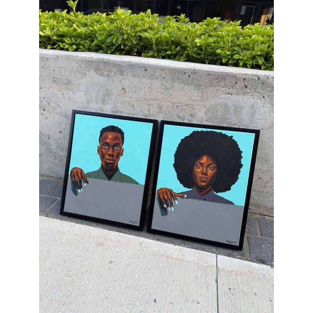 The Silent Guarde, 2, Acrylic Painting by Emmanuel Akolo. (2026) For Sale - Image 12 of 12