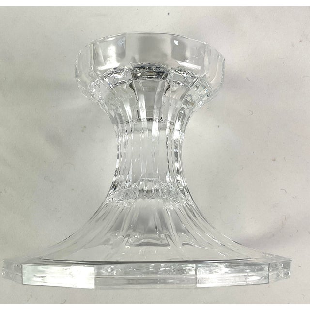 Cut Crystal Hurricane Candleholder-After Waterford, Crystal, Lismore Pattern For Sale - Image 4 of 6