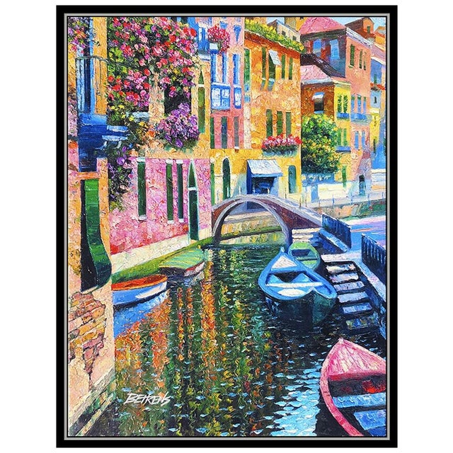 Contemporary Romantic Canal, Howard Behrens For Sale - Image 3 of 5