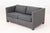 Gray Wool Blend Upholstered Sleeper Sofa, with twin size pull-out bed frame. 36.5" H x 59" W x 34" D; seat: 16" H; bed:...