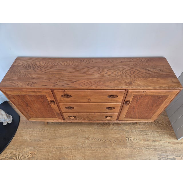 Wood Mid-Century Elm Sideboard from Ercol, 1970s For Sale - Image 7 of 18