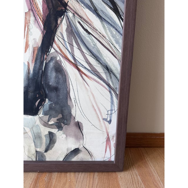2020s Leftbank Art Spirit” Framed Equestrian Canvas Artwork For Sale - Image 5 of 8