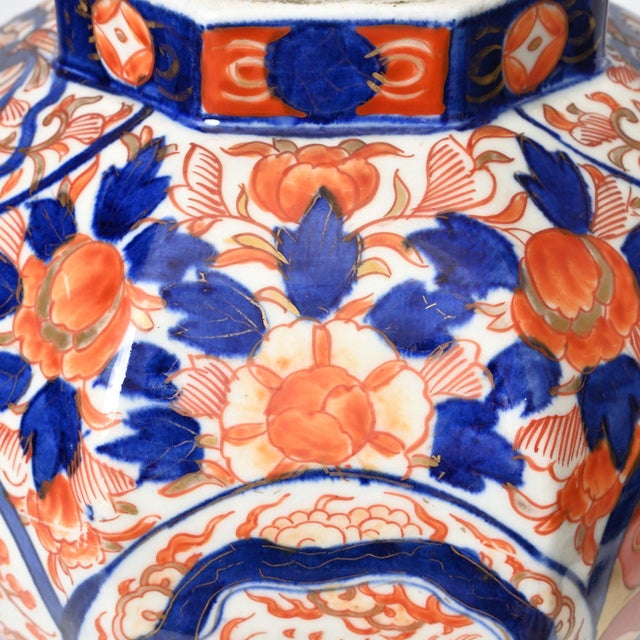 Antique Japanese Imari Porcelain Lidded Vase, 1890s For Sale - Image 13 of 14