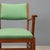 Mid 20th Century Vintage Armchair in Green Fabric, 1950s For Sale - Image 5 of 11