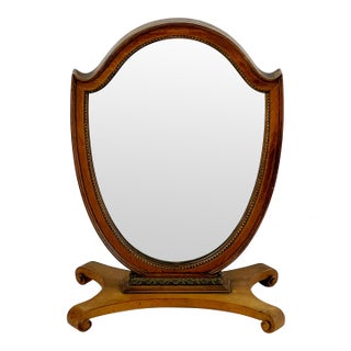 Antique Georgian Style Gentleman's Table Top Vanity Mirror For Sale