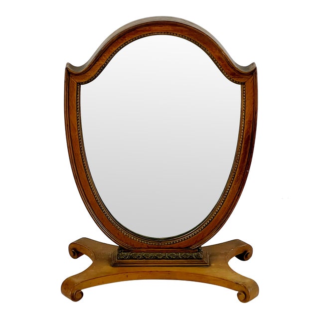 Antique Georgian Style Gentleman's Table Top Vanity Mirror For Sale