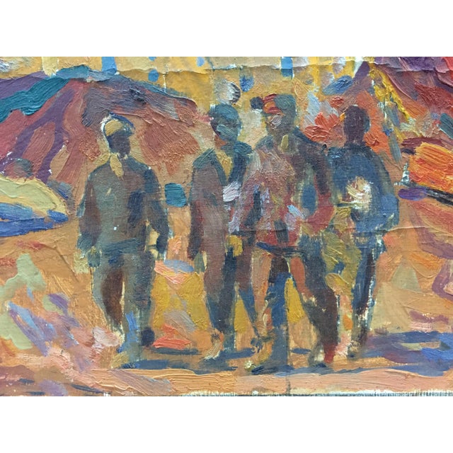 Paper 1970s Oil Painting Building Complex Kostenko Anatoly Alexandrovich For Sale - Image 7 of 10
