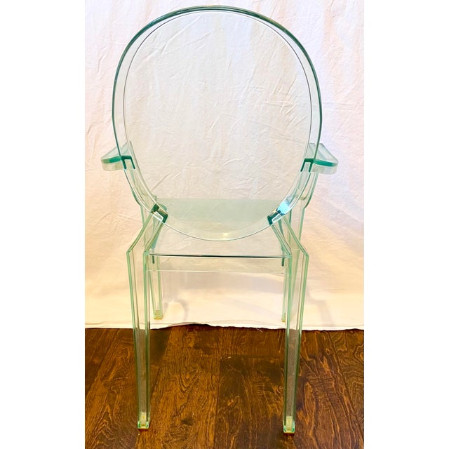 Late 20th Century Lou Lou Ghost Kids Chair-Light Green For Sale - Image 5 of 6