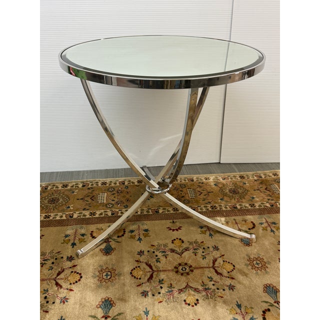 Silver Spa Decor Nuovo Foyer Table For Sale - Image 8 of 12