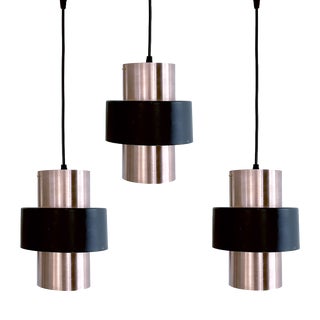 Vintage Danish Pendant Lights, 1960s, Set of 3 For Sale