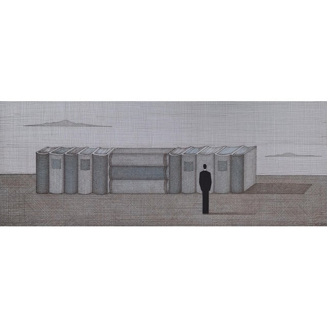 Early 21st Century Joanna Wiszniewska Domańska, Street of Unread Books, 2018, Etching on Paper For Sale - Image 5 of 5