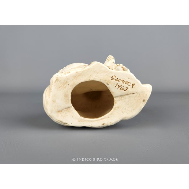 Ceramic 1960's White Ceramic Buddha Sculpture For Sale - Image 7 of 7