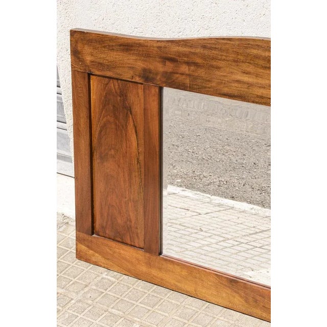 Walnut Mirror, 1930s For Sale - Image 4 of 6