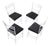 Set of Four Mid-Century Modern Faux Bamboo Chrome Designer Dining Chairs MINT! For Sale