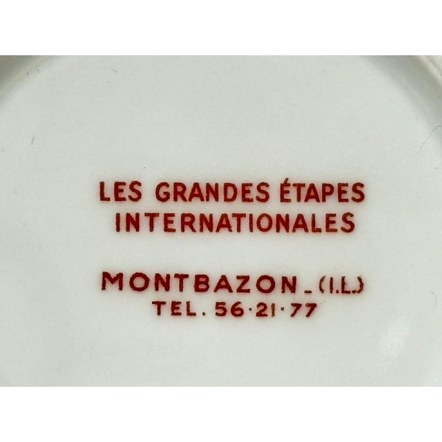 Porcelain Château D’Artigny Vide-Poche, Blue & Gilt, France, Circa 1960 For Sale - Image 9 of 10