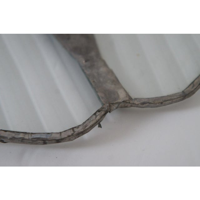 Vintage Stained Glass Sun Catcher Barracuda Fish Studio Art For Sale - Image 11 of 13