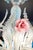 1970s 1977 Vetreria Artistica Stefano Murano 36” Pastel Opalescent Floral Chandelier For Sale - Image 5 of 17