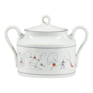 Sugar Bowl Circus Series by Richard Ginori, Gio Pontis for Lazzaroni, 1950 For Sale