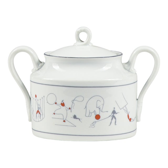 Sugar Bowl Circus Series by Richard Ginori, Gio Pontis for Lazzaroni, 1950 For Sale