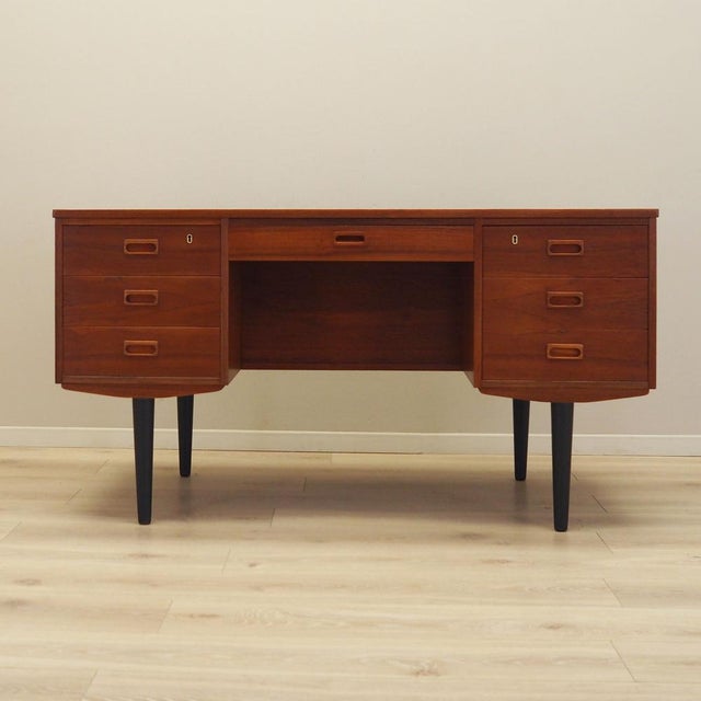 Danish Teak Desk, 1970s For Sale - Image 12 of 12