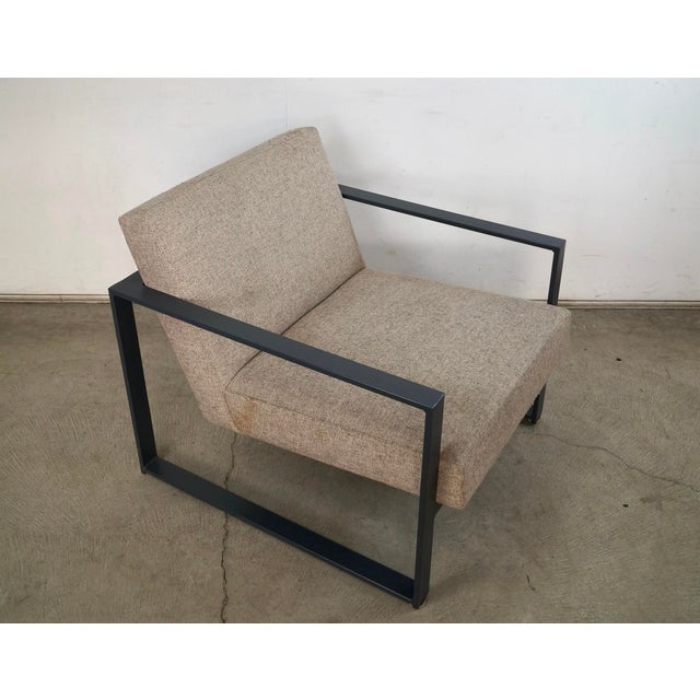 Mid-Century Modern 2010’s Mid-Century Modern Style Cb2 Specs Lounge Chair For Sale - Image 3 of 12