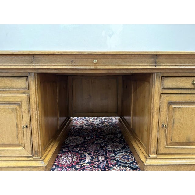 English Desk Set with Conference Table, Set of 4 For Sale - Image 10 of 18