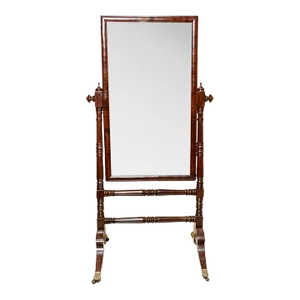 19th Century English George IV Mahogany Dressing Mirror