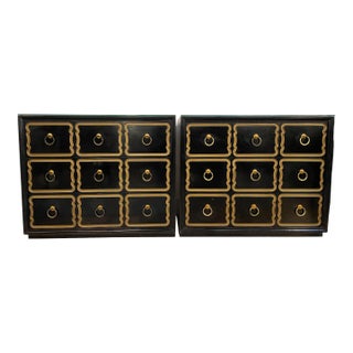 Authentic Dorothy Draper Mid-Century Espana Chests, Pair For Sale