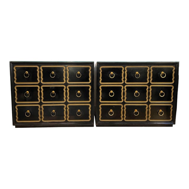 Authentic Dorothy Draper Mid-Century Espana Chests, Pair For Sale