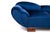 Blue Mid-Century Art Deco Style Blue Chaise Longue, Western Europe, 1950s For Sale - Image 8 of 12
